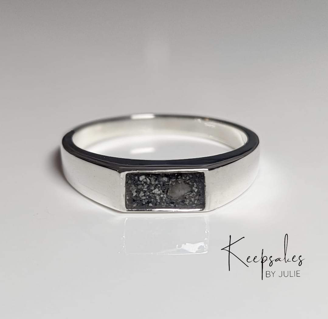 Men's Rectangle stone ring
