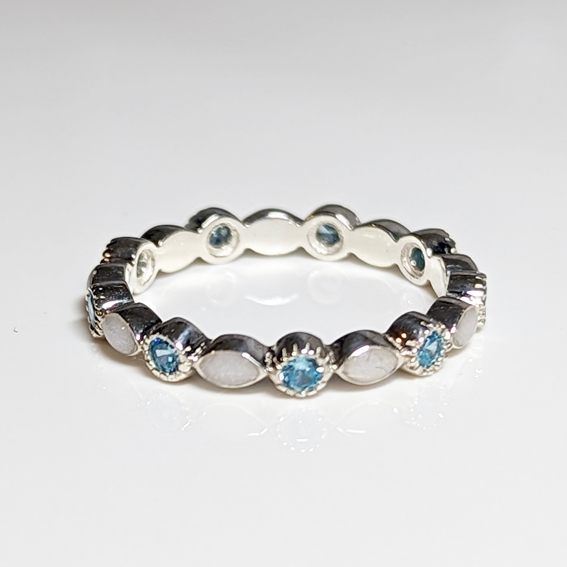 Full Marquise Birthstone Stackable ring