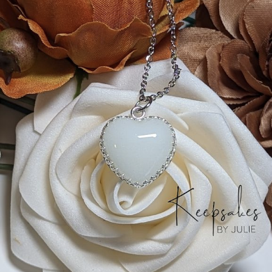 18 mm Sterling Silver Crown Heart Pendant