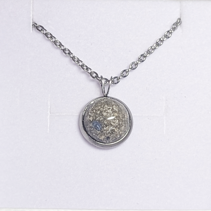 12 mm Stainless Steel Pendant with Chain