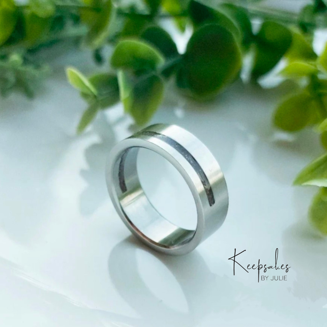 8 mm Men's Stainless Steel Ring