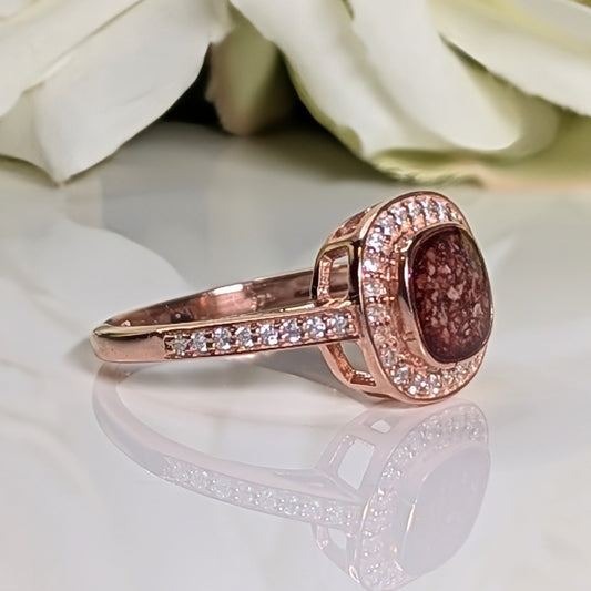 Cushion Halo ring - 7mm bezel