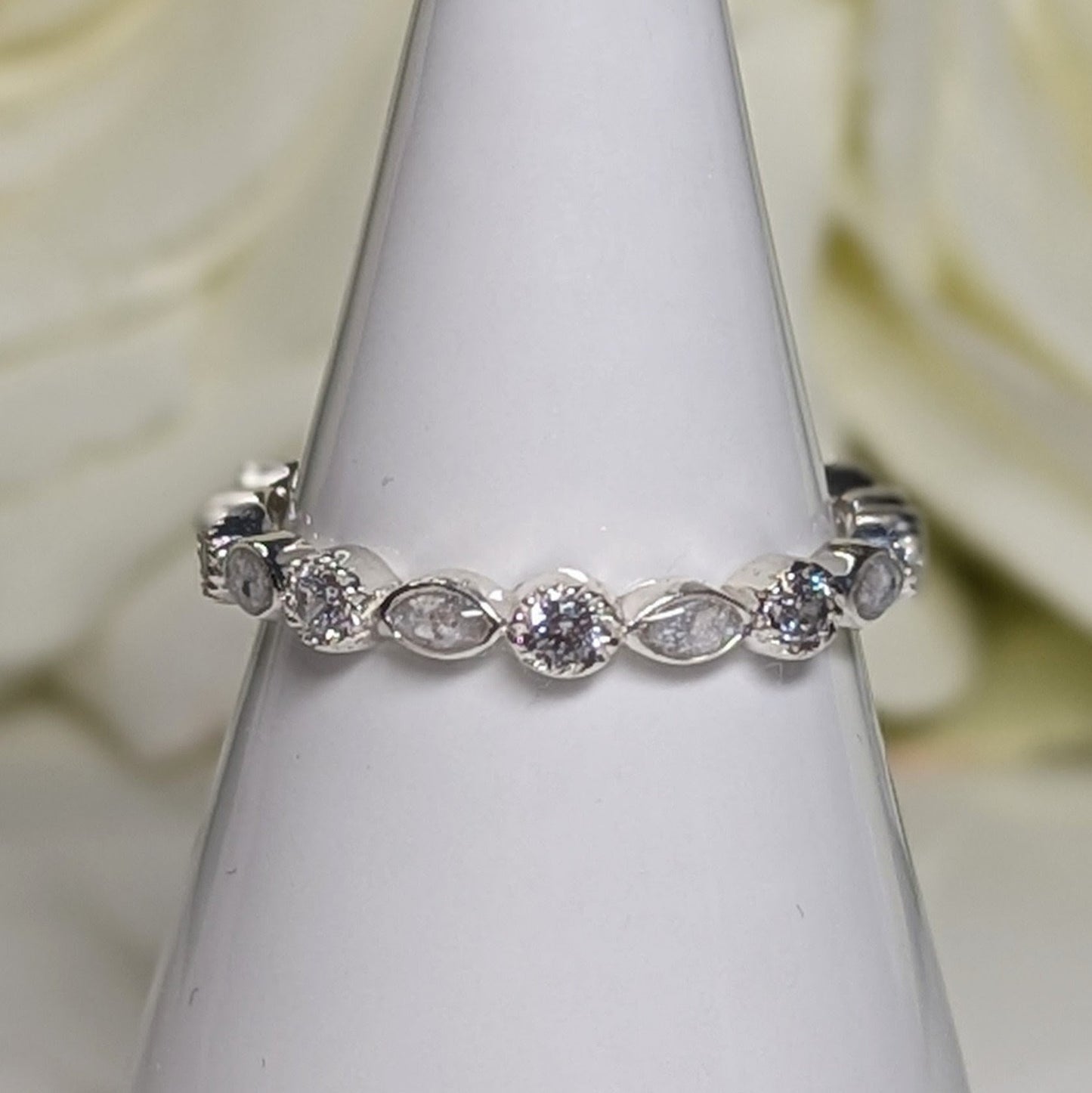 Full Marquise Birthstone Stackable ring
