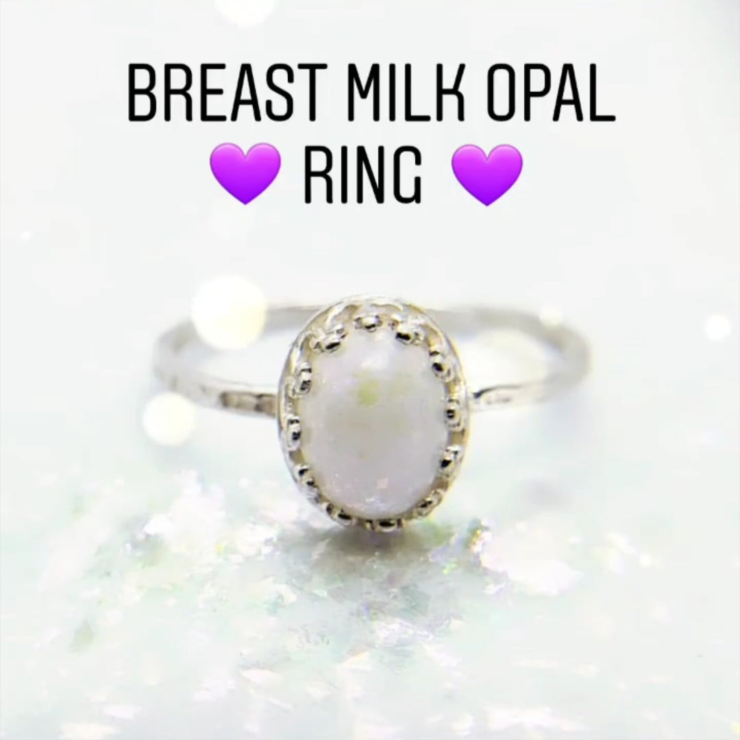 8x6mm Oval Sterling Silver Crown ring
