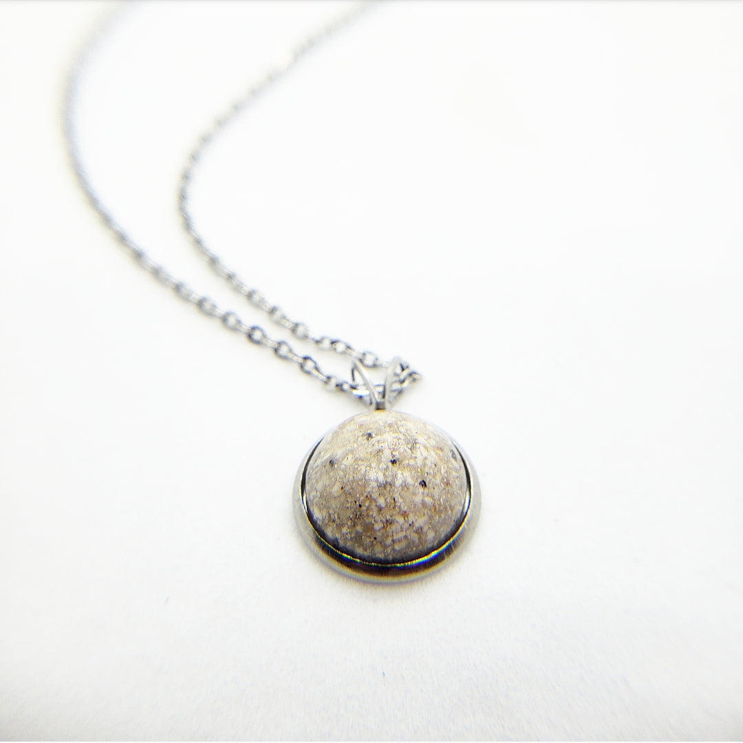 12 mm Stainless Steel Pendant with Chain