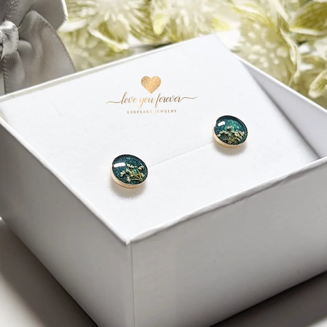 8mm Gold Filled Stud Earrings