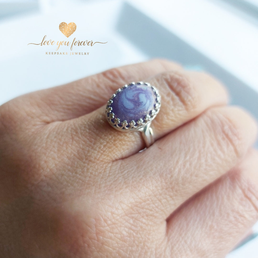 Oval Crown Ring