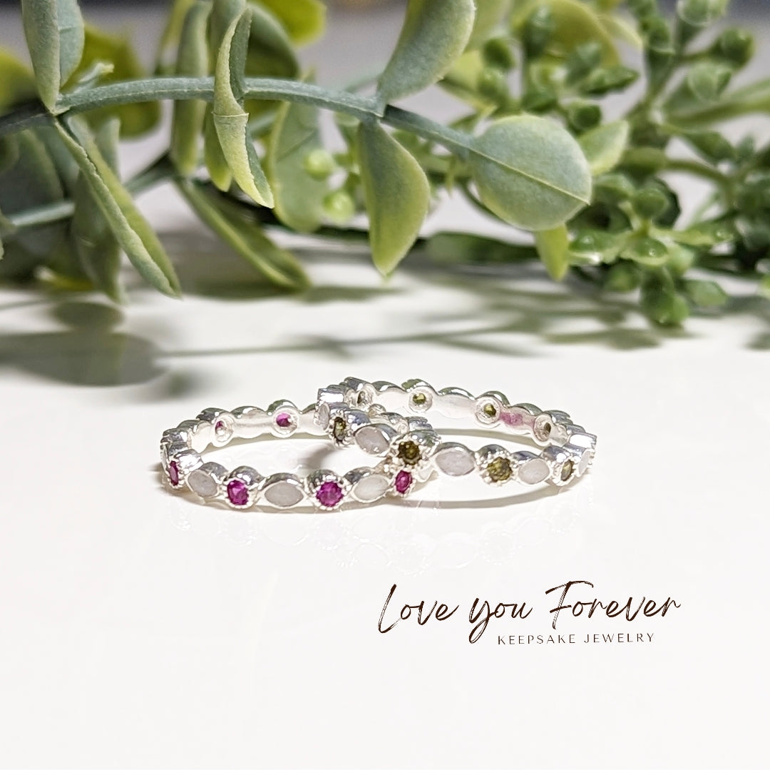 Full Marquise Birthstone Stackable ring