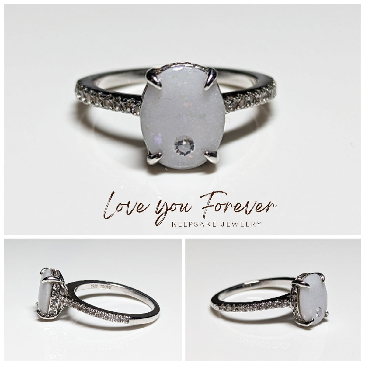 Samantha Hidden Halo ring Keepsakes by Julie