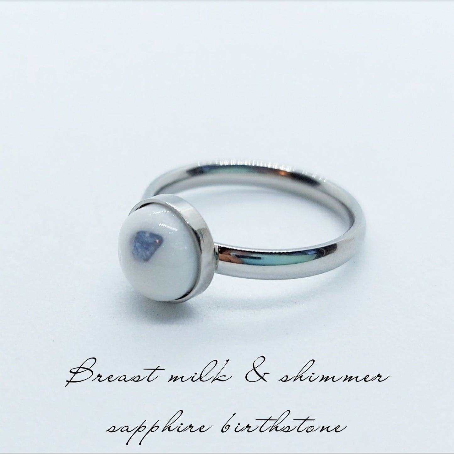 8 mm Stainless Steel Keepsake Ring