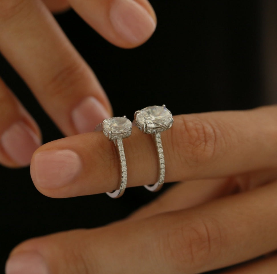 Janelle Hidden Halo ring