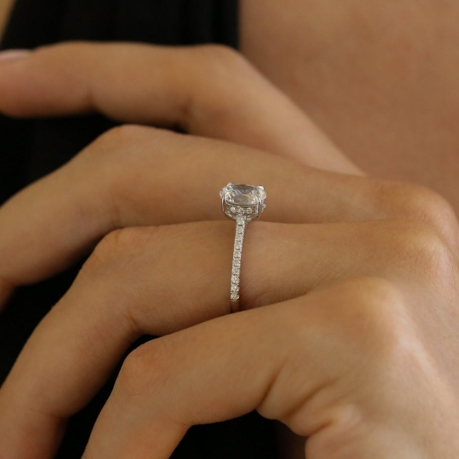 Janelle Hidden Halo ring