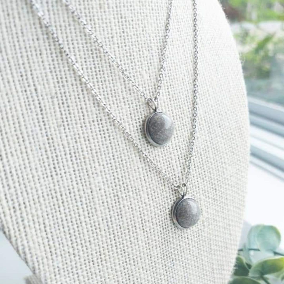 12 mm Stainless Steel Pendant with Chain