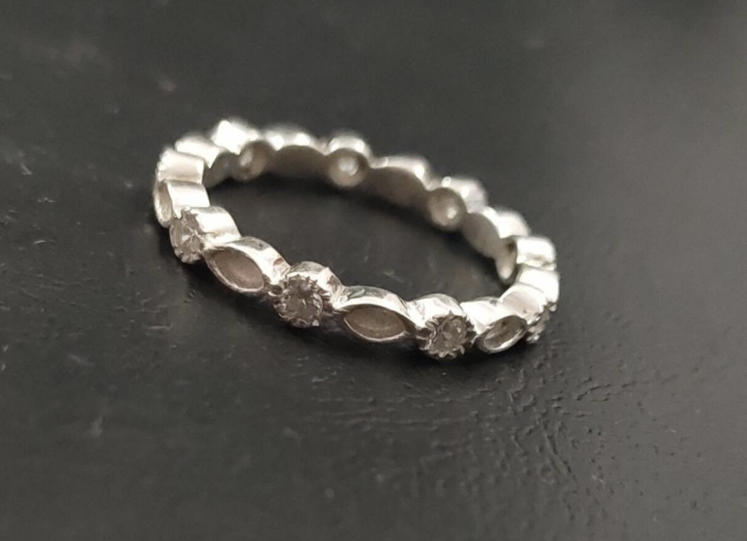 Full Marquise Birthstone Stackable ring
