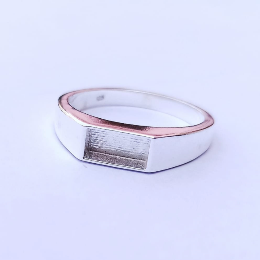 Men's Rectangle stone ring