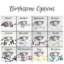 Load image into Gallery viewer, Birthstone Flower ring