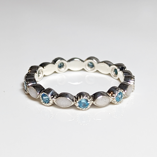 Full Marquise Birthstone Stackable ring