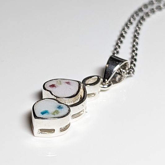 Double heart Pendant