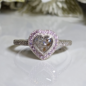 Halo Heart ring