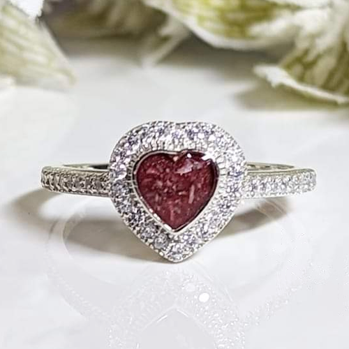 Halo Heart ring