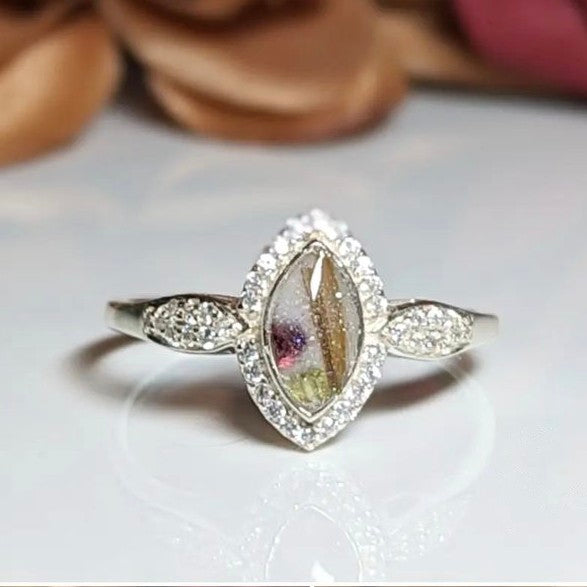 Marquise Halo ring