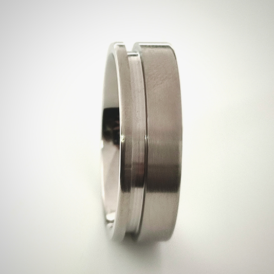 Titanium offset 8mm Channel ring