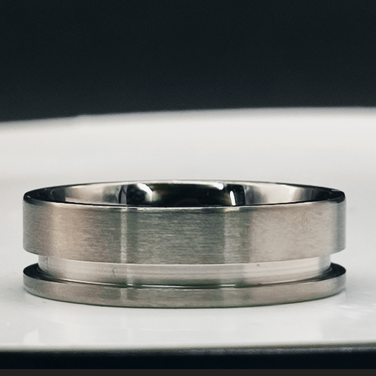 Titanium offset 8mm Channel ring
