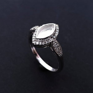 Marquise Halo ring
