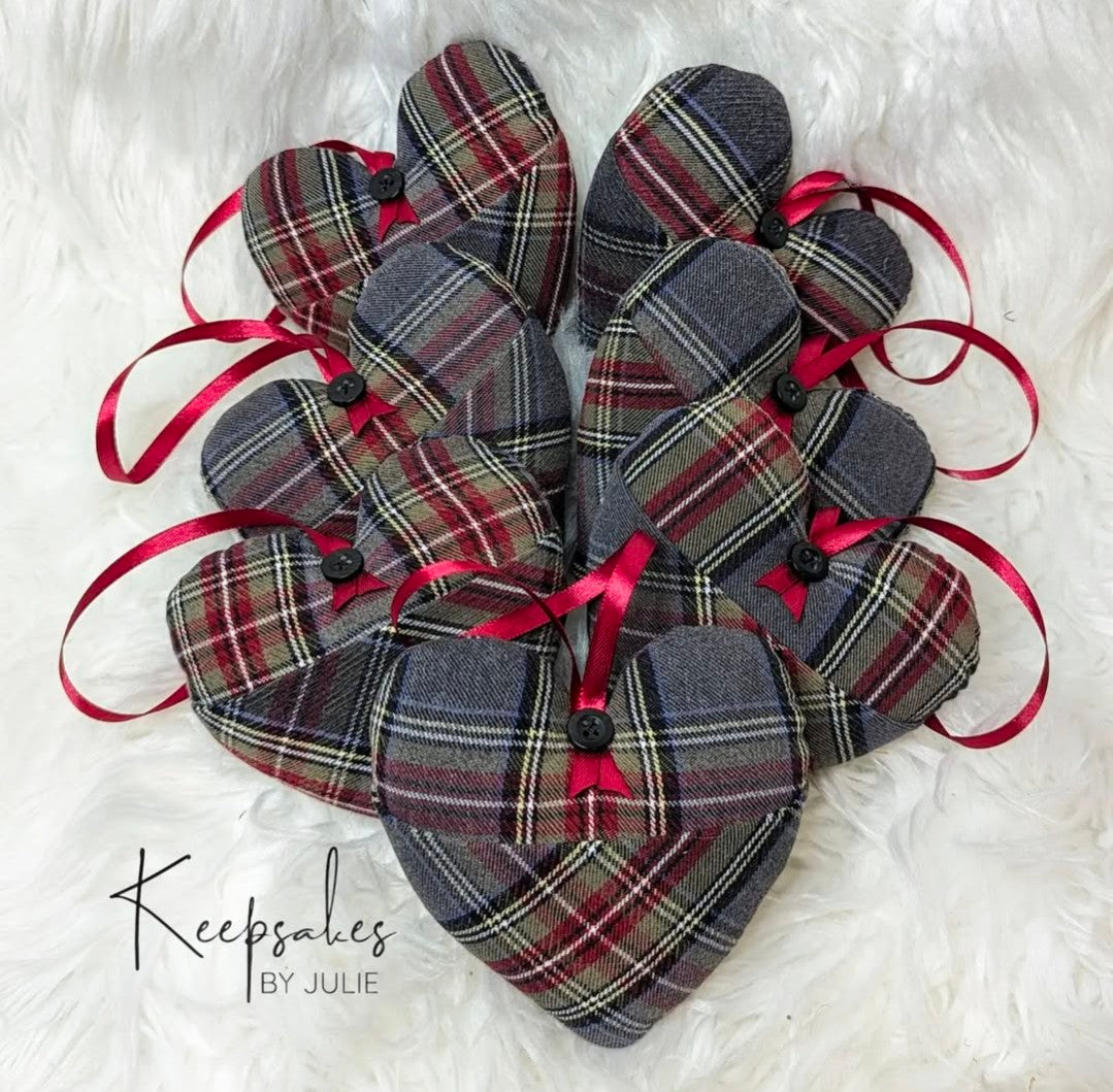 Hearts & Bird Ornaments