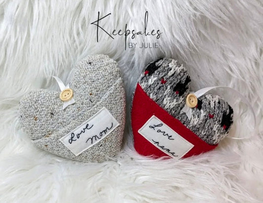 Hearts & Bird Ornaments
