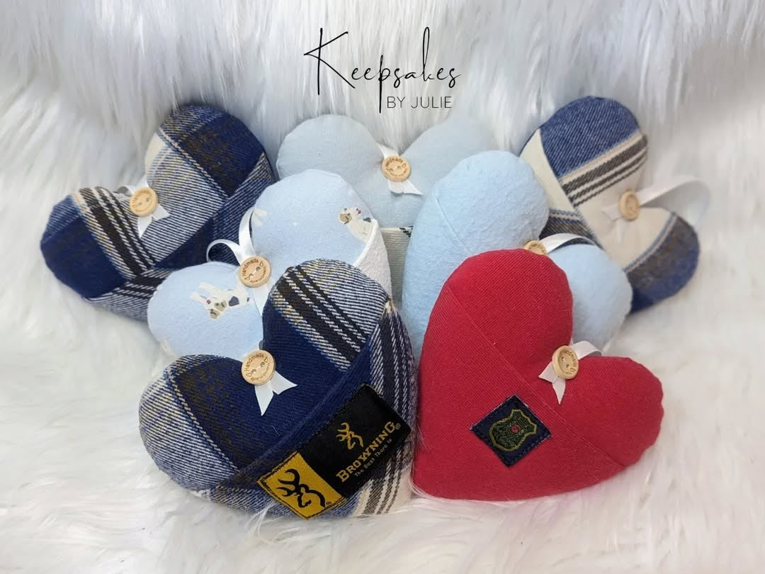 Hearts & Bird Ornaments