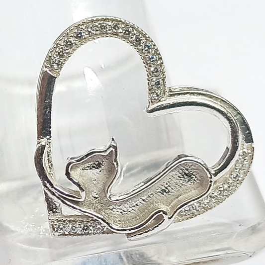 Purr Ever Love Pendant with Chain- 22 mm