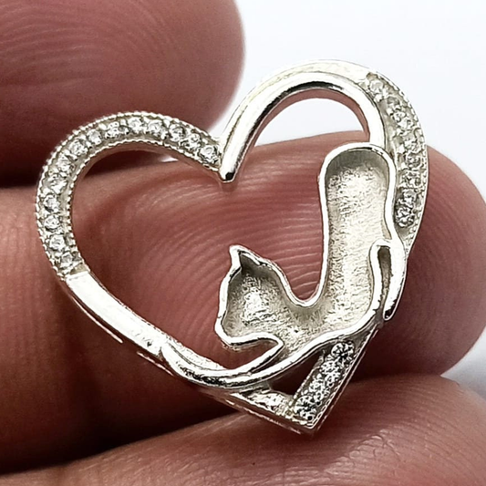 Purr Ever Love Pendant with Chain- 22 mm