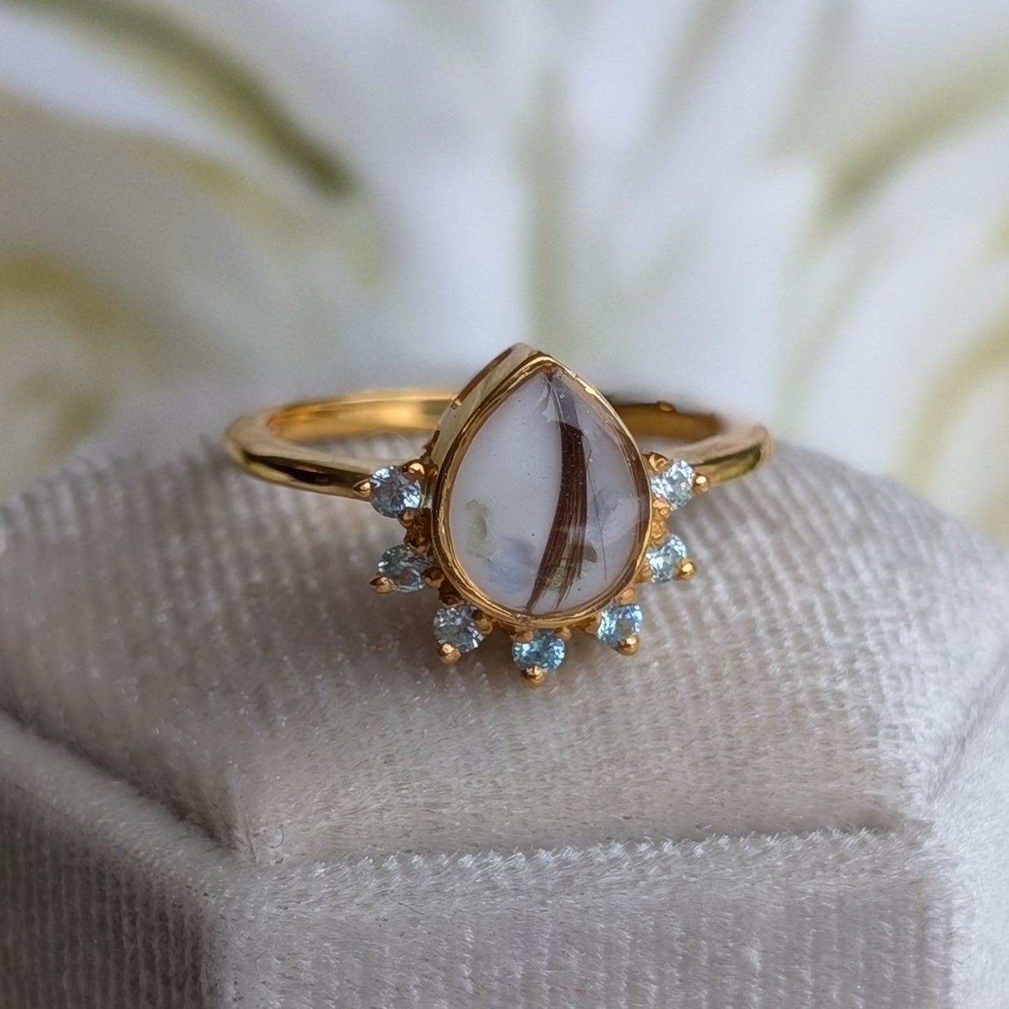 Pear Ring - 6x8 mm
