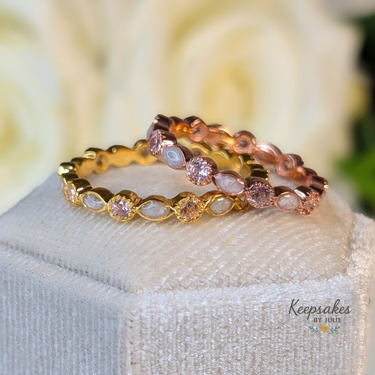 Full Marquise Birthstone Stackable ring