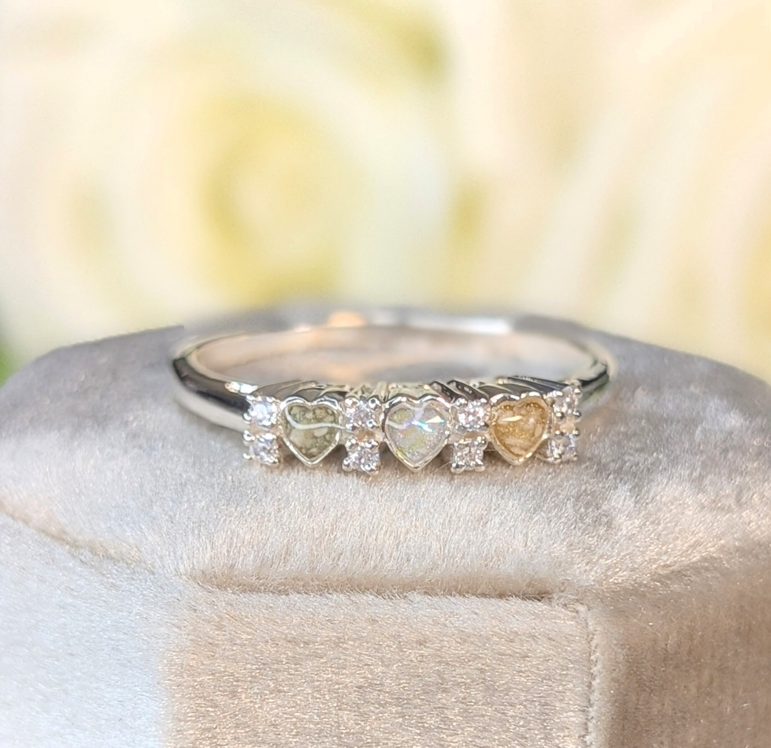 Triple Heart Ring