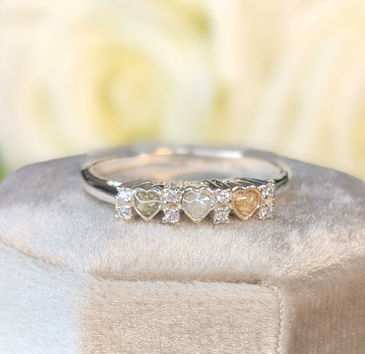 Triple Heart Ring