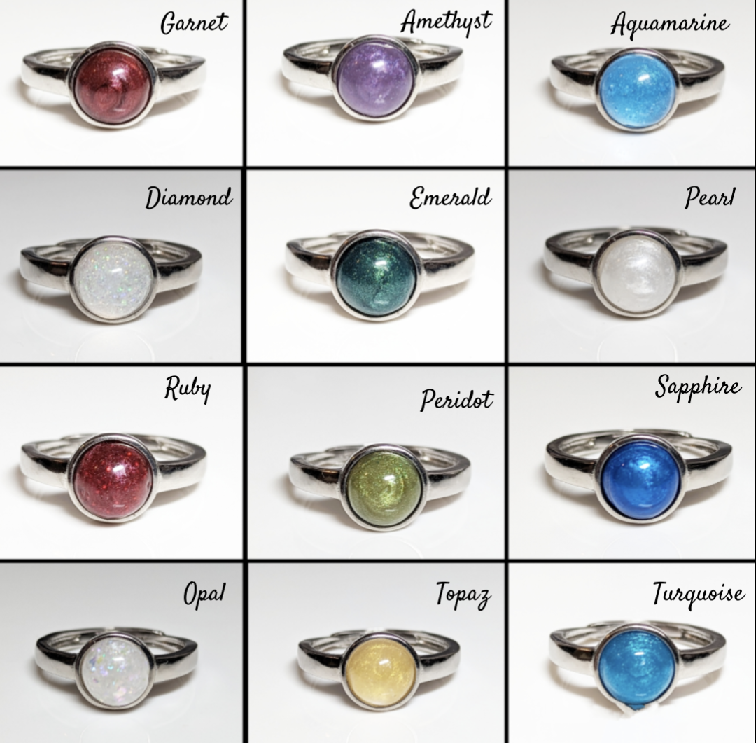 Paw Print Titanium Ring - 8mm width