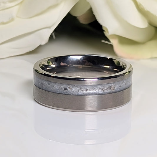 Titanium offset 8mm Channel ring