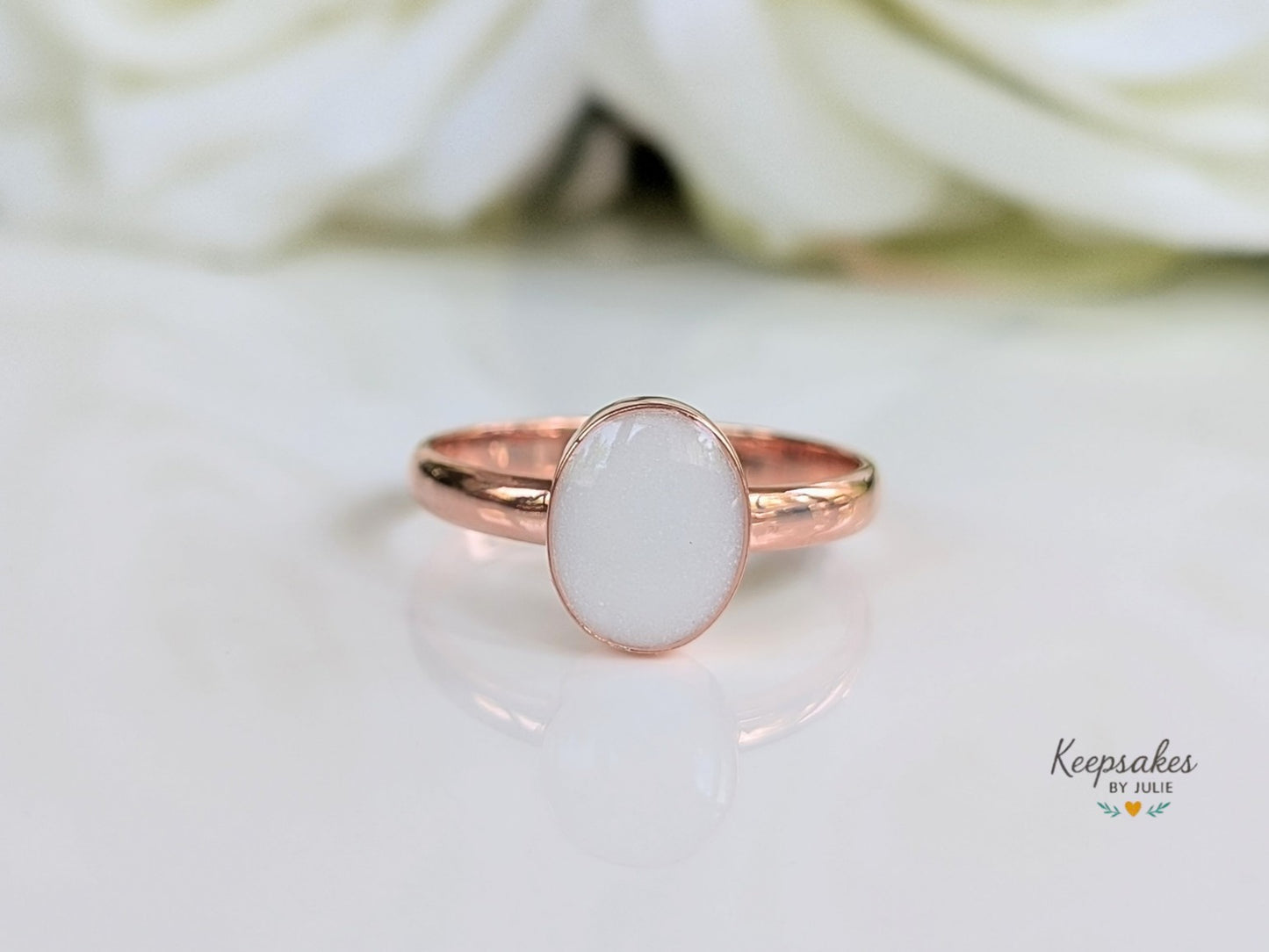 Oval ring - 8x10 mm