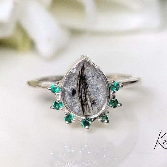 Pear Ring - 6x8 mm