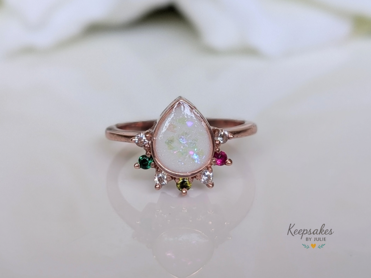 Pear Ring - 6x8 mm