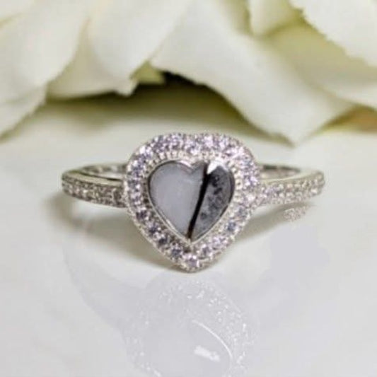 Halo Heart ring