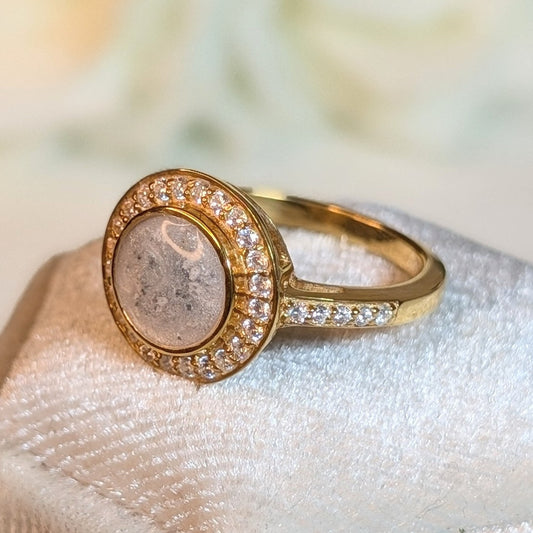 Round Halo ring - 8mm bezel