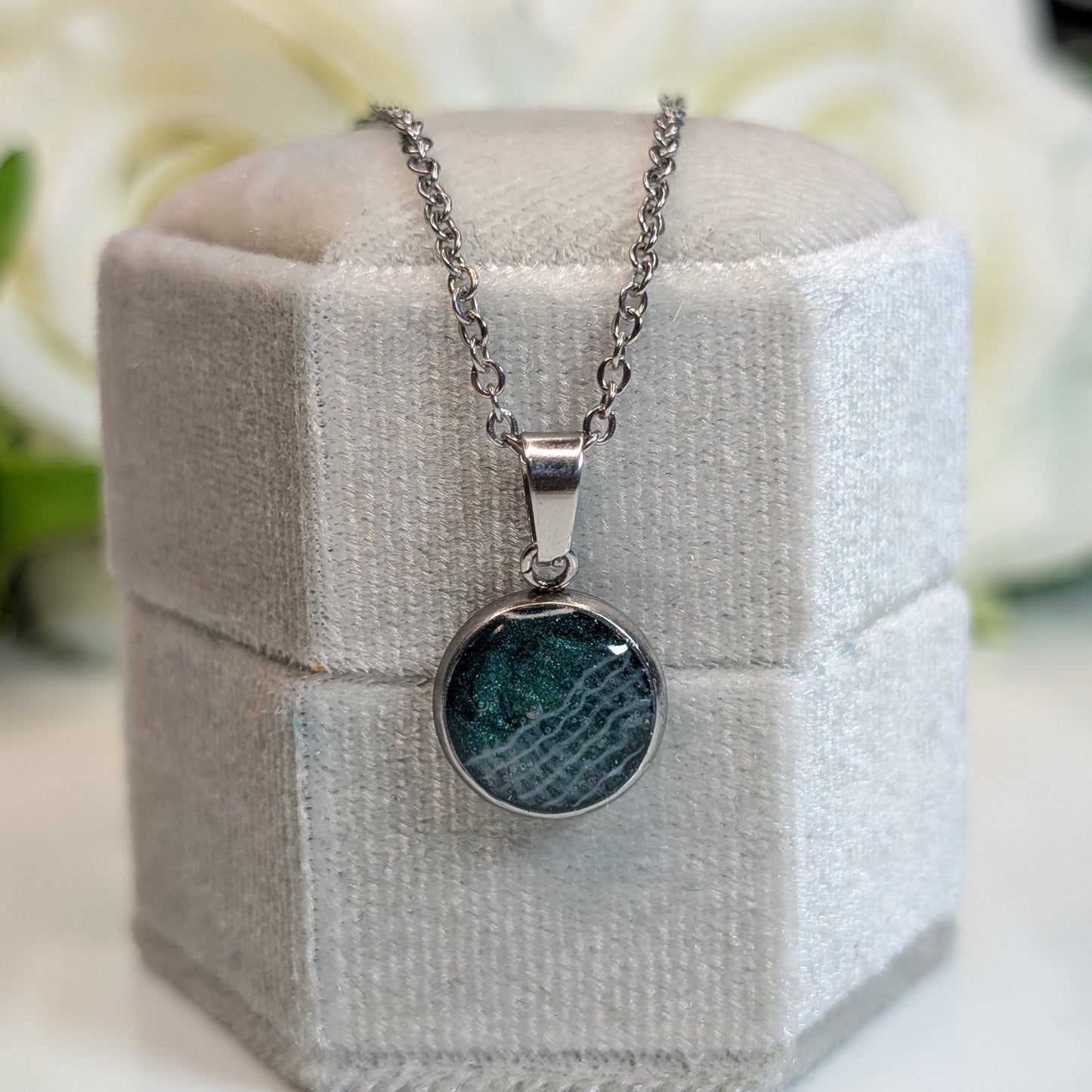 10 mm Stainless Steel Pendant with Chain