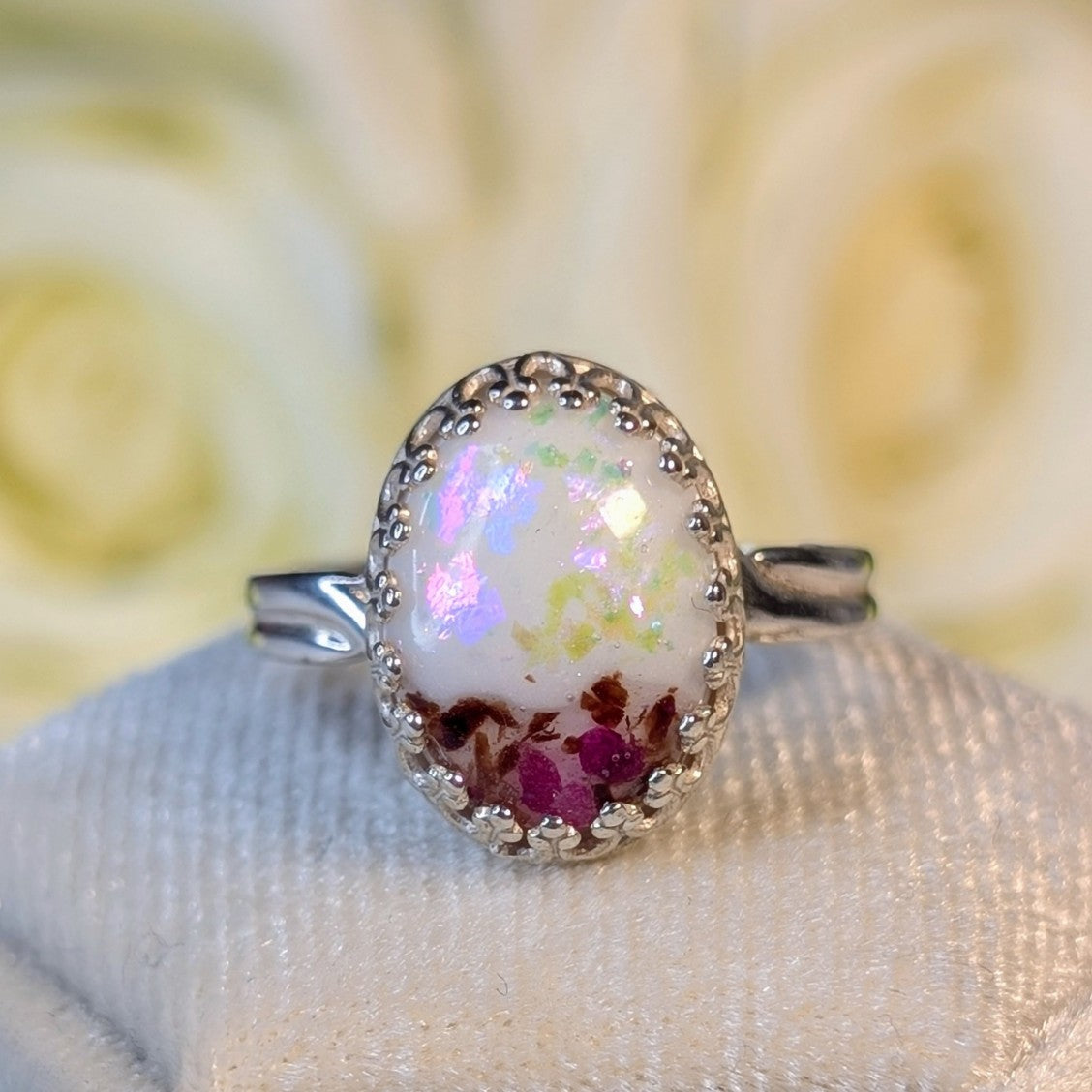 Oval Crown Ring - 10x14 mm Sterling Silver