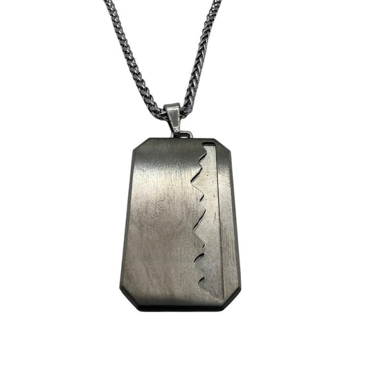 Mountain Titanium Dog Tag 1"x1.5" - with 22" chain