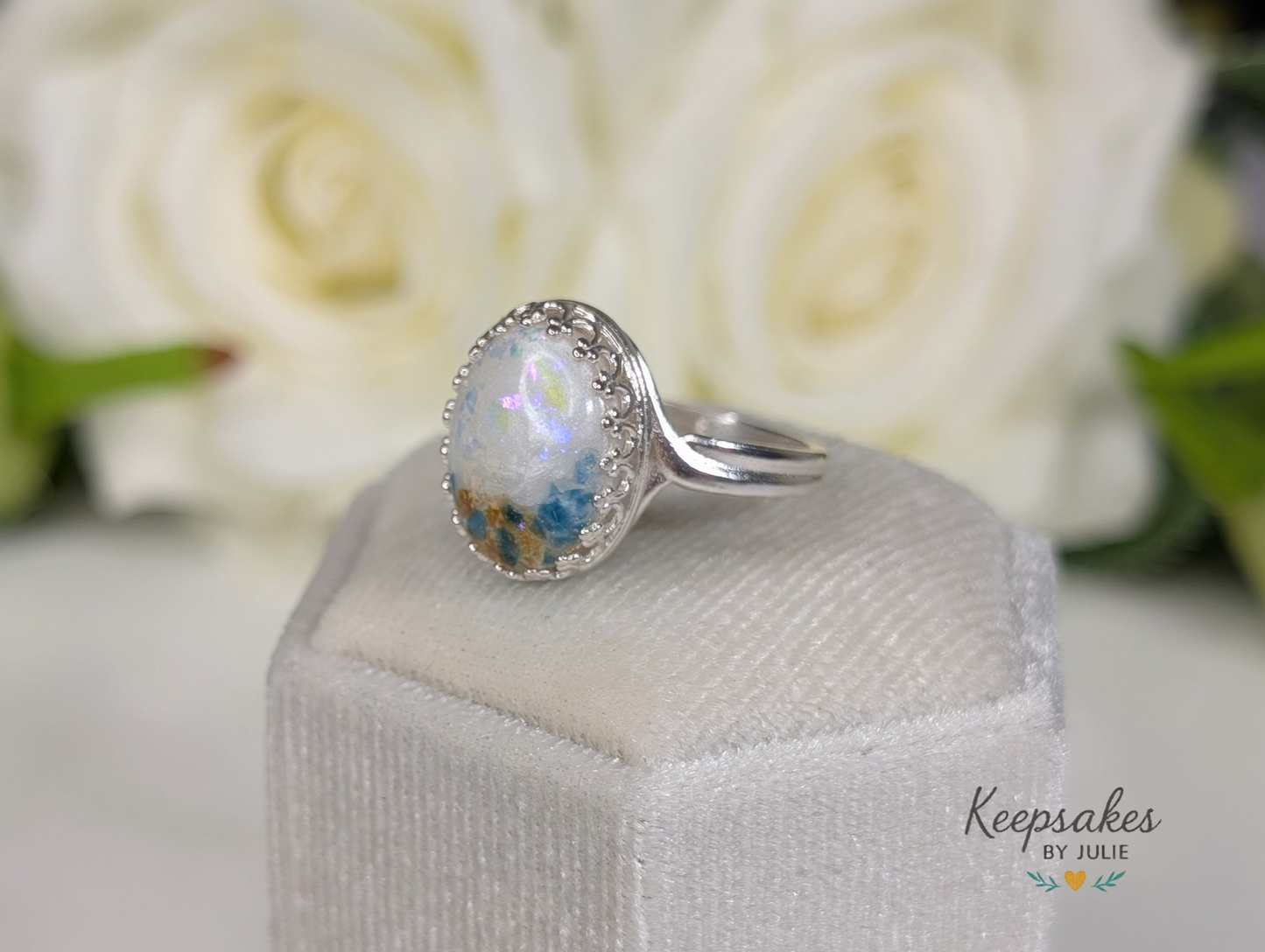 Oval Crown Ring - 10x14 mm Sterling Silver