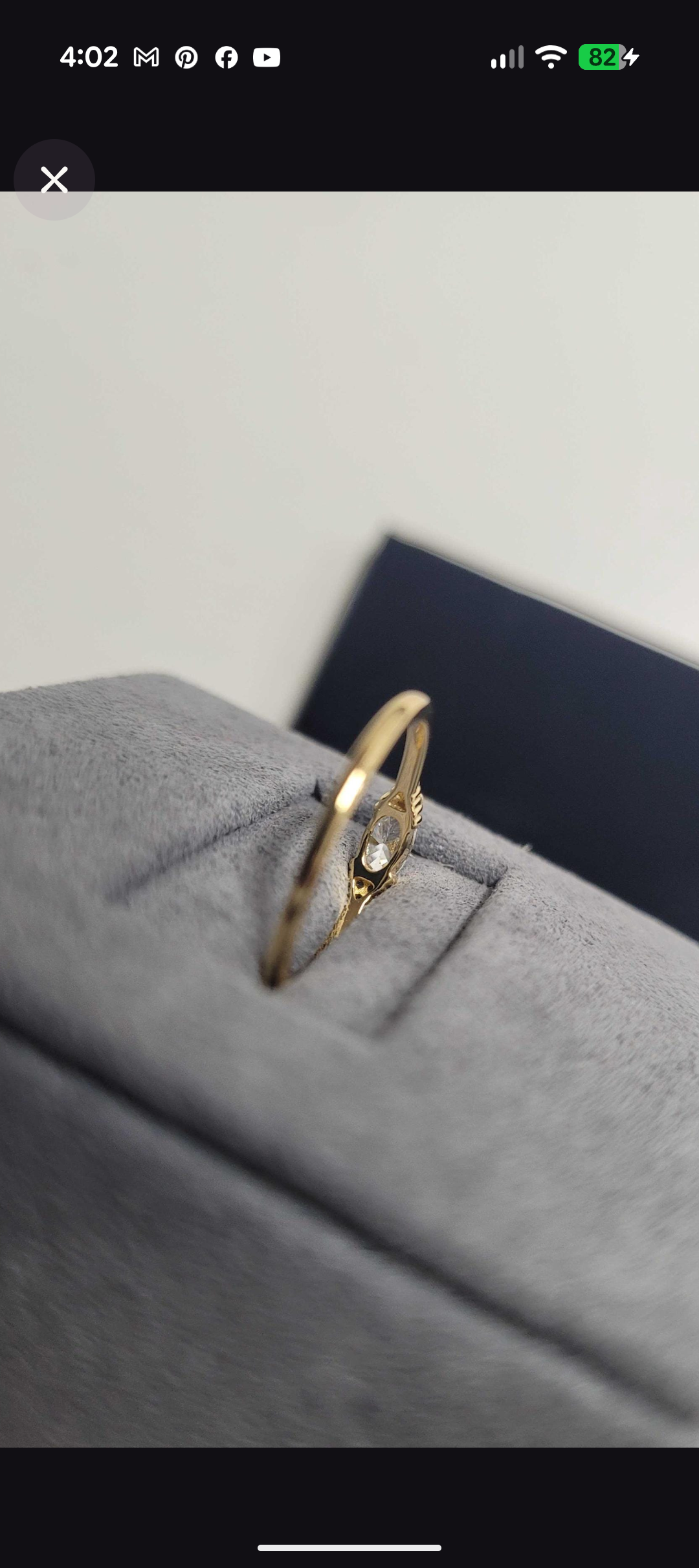 Heavenly Hidden Minimal Oval ring - Gold Vermeil