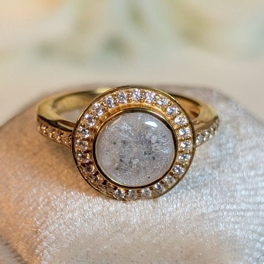 Round Halo ring - 8mm bezel